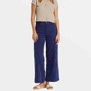 Billabong Be Free Corduroy Wide Leg Pants - Sea Indigo